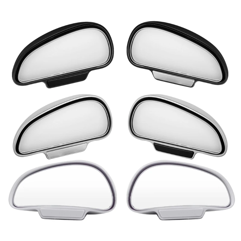 QM82 Car Blind Spot Mirror Rearview Parking Aid Convex Auxiliary Mirror Reversing 360° Convex Wide-angle Lens High Definition