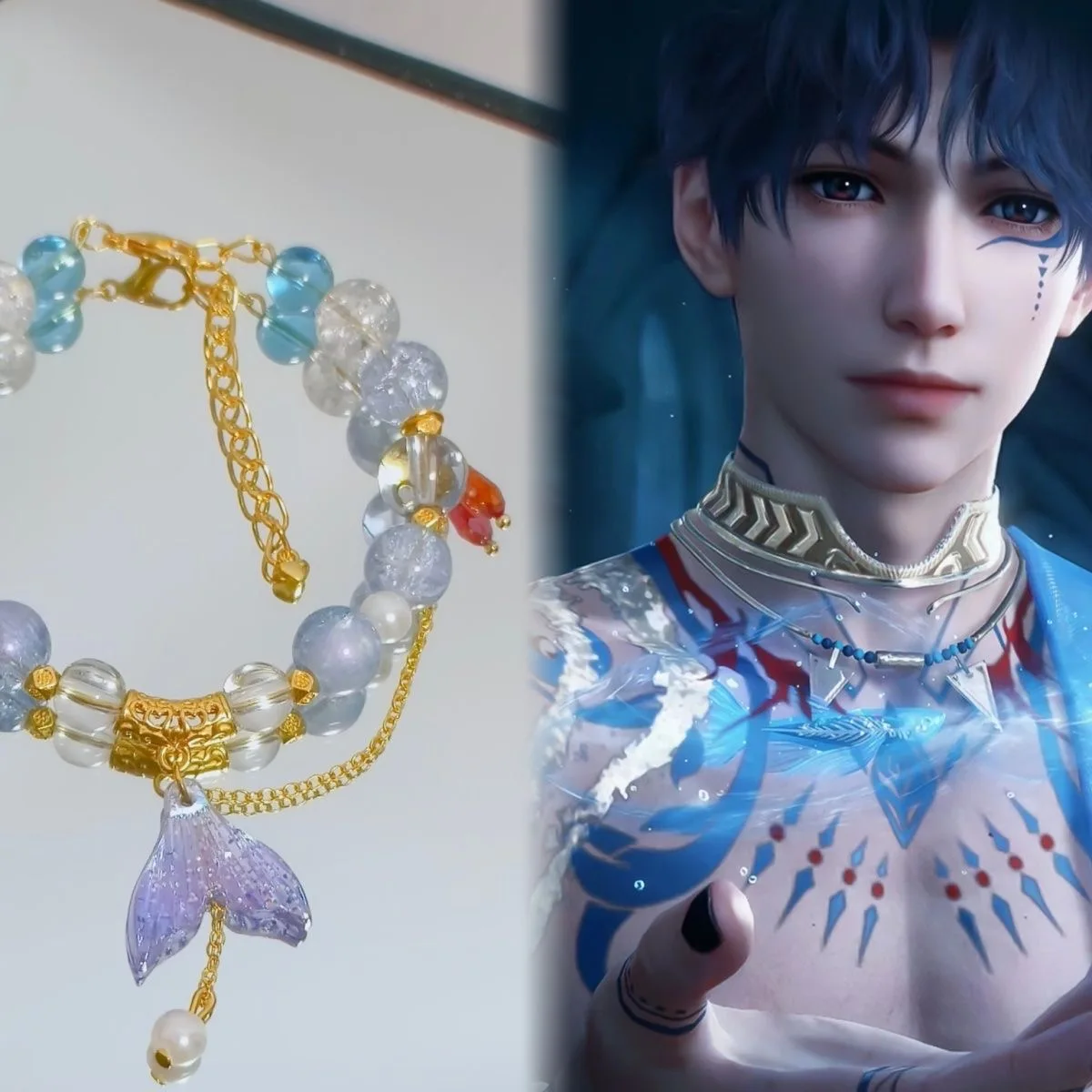 

Love and Deepspace Rafayel Cosplay Bracelets Handmade Unisex Beads Anime Game Jewelry Accessories Free Shipping Item