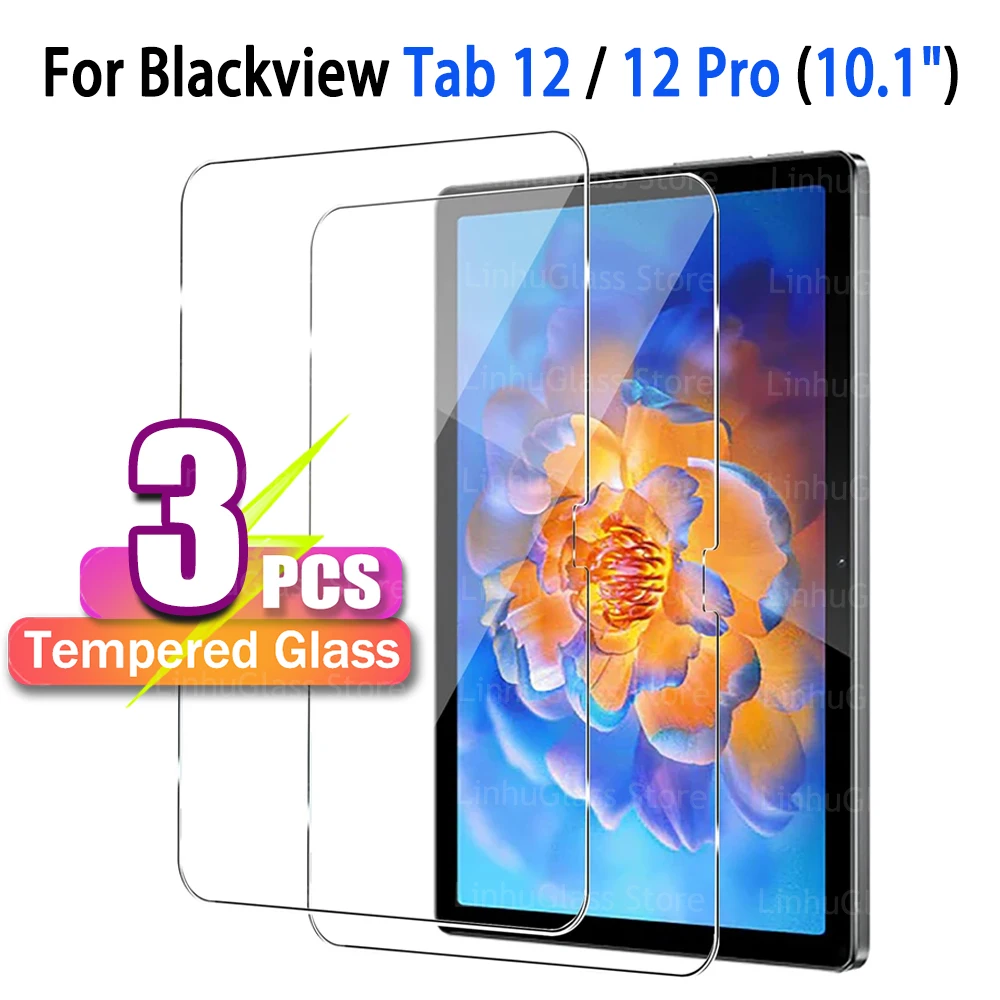 Tablet Tempered Film For Blackview Tab 12 / 12 PRO 10.1 Inch HD Clear 9H Hardness Anti-Scratch Screen Protector Protective Glass