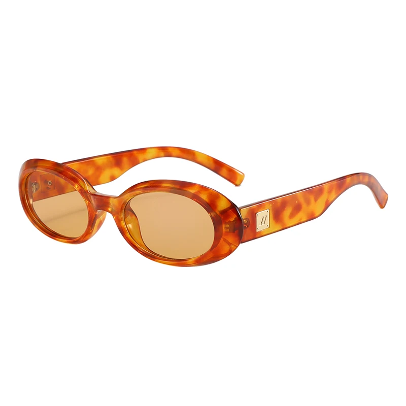 Occhiali da sole ovali moda retrò donna uomo occhiali da sole classici semplici di lusso guida all'aperto pesca occhiali maschili femminili UV400