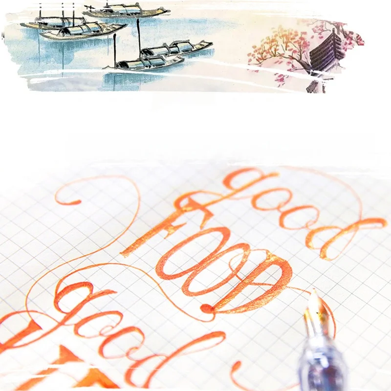 Goldene Pulverfarbene Füllfederhaltertinte 15ml Sternenhimmel-Glitzerpulver zum Färben, Malen, Kalligraphie-Übungen, Farbige Tinte – Detail 13
