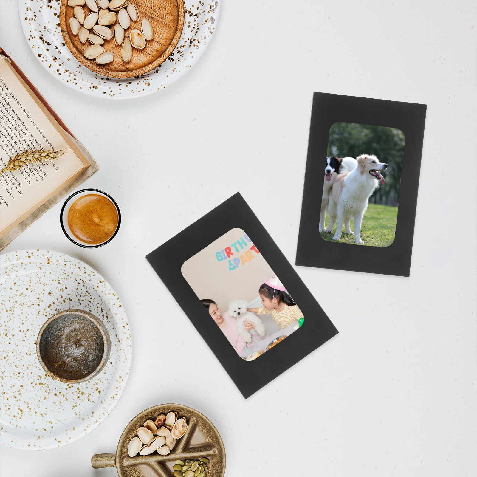 

30pcs Blank Window Packaging Boxes Clear Design For Postcards Photos Money Coins Business Cards Wedding Invitations Mailing