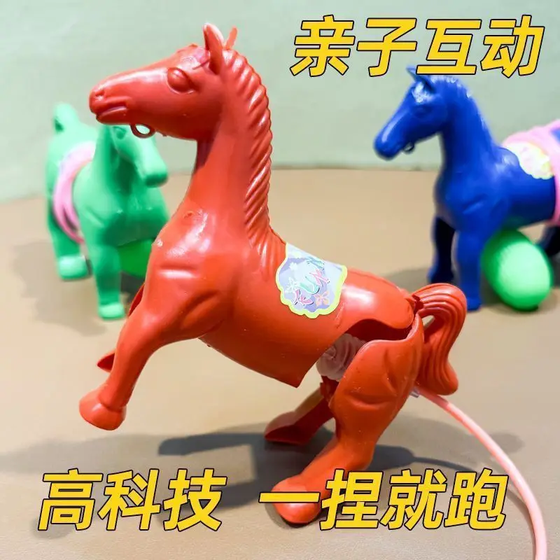 2 個子供ハッピータイムおもちゃ空気圧フォワードかわいいポニー型プレスエアバッグエクササイズ子供の指の柔軟性インタラクティブギフト