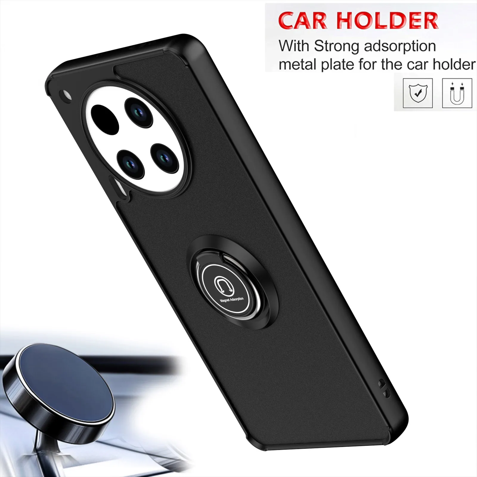 Funda for Tecno Camon 30 4G Camon 30 Pro 5G Case Armor Holder Magnetic Ring Stand Cover Full Protective Shockproof Back Cover view 6