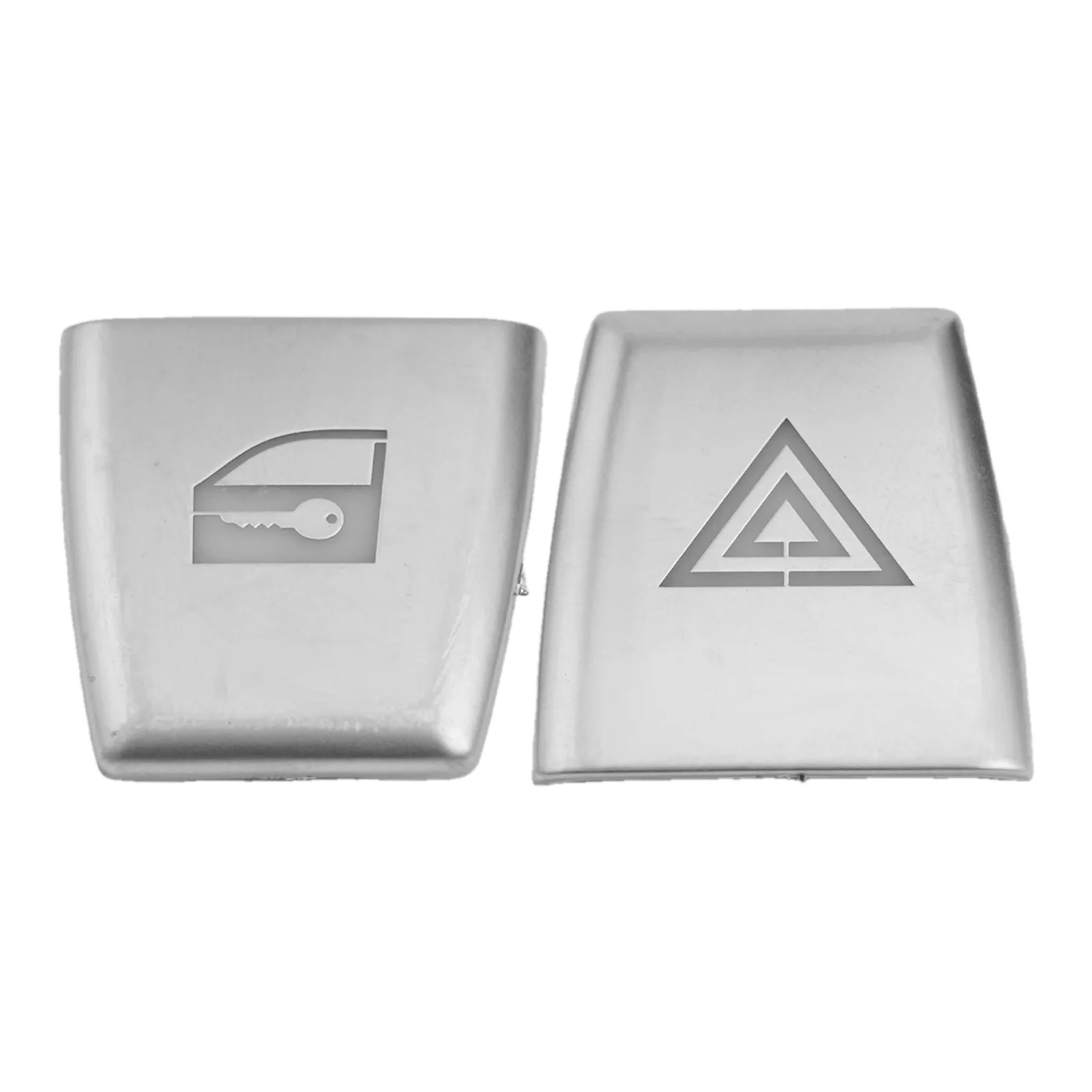 

Silver ABS Car Warn Light Button Cover Sticker for BMW E70 E71 E84 E60 Stable Characteristics High Reliability