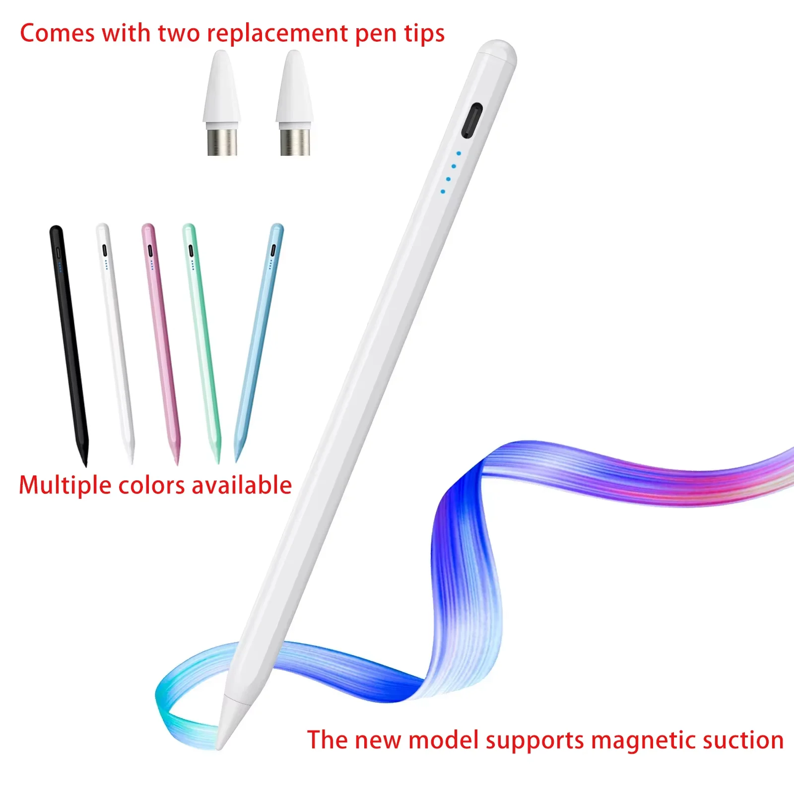 Universal Stylus Pen 2026 for Android & IOS Capacitive Screen Touch Pen Compatible with iPad Huawei Xiaomi Samsung Tablets