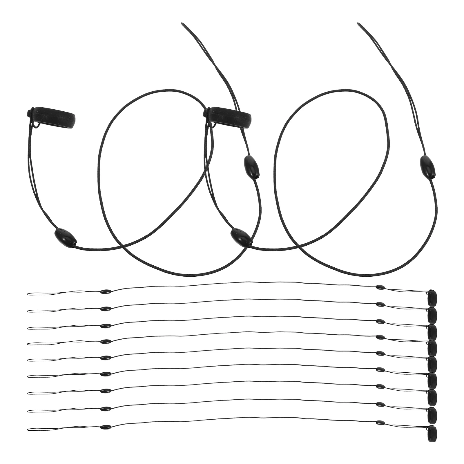 

10Pcs Anti-Lost Elastic Lanyard Pen Holder Materials Versatile Use for Pens Keys Stylus Flashlights Clipboards