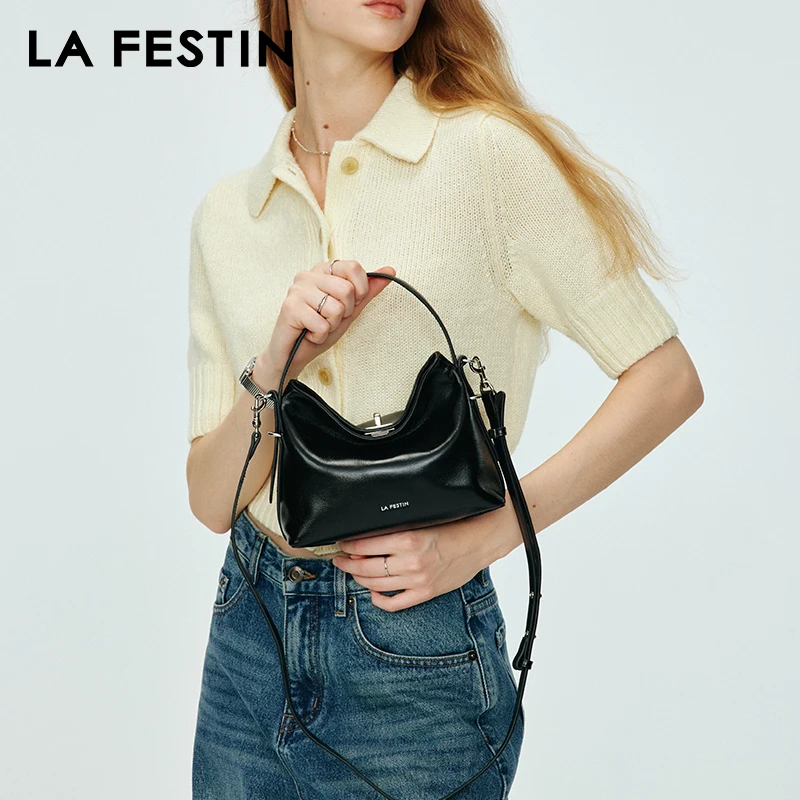 LA FESTIN Original Shoulder Bag 2024 New Small Handbag Women's Fashion Bags Crossboby Ba g Luxury Brand Lady Leather Bag