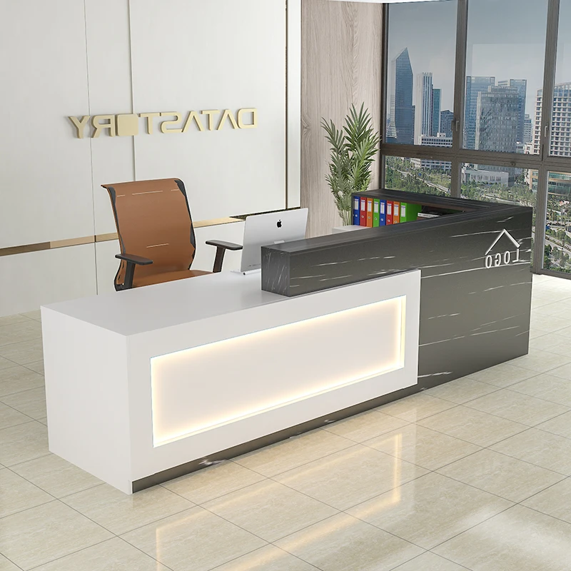 

Luxury Aesthetic Desk Table Versatile Classic Exquisite Storage Reception Desk Italian Trendy Tresen Rezeption Office Furniture