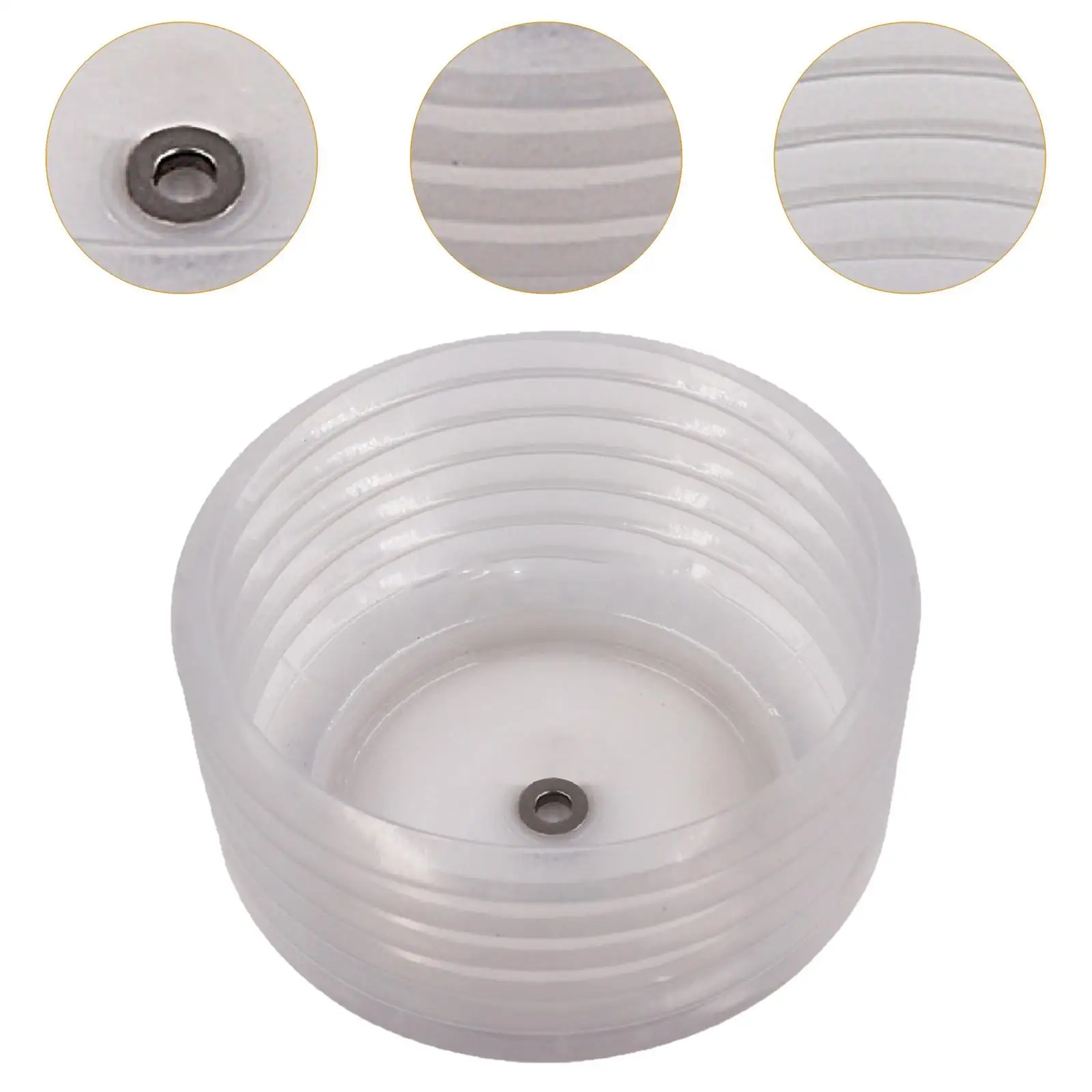 Dust Cover for Drill Hole Saws Accessory Collector Bowl Elastic Seal Fit 0.63-6.30 Inch Opener Plastic White