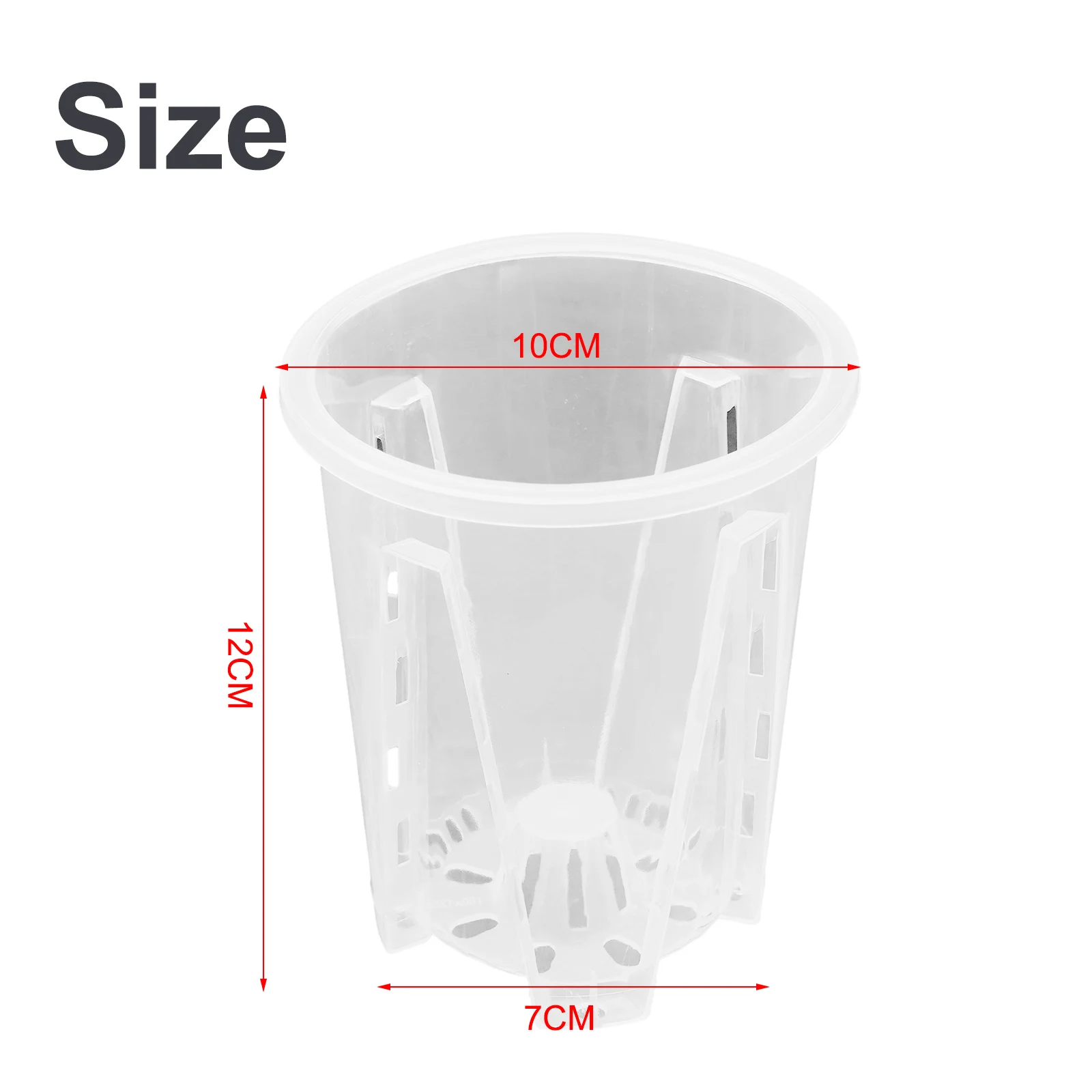 

Flower Pot Plastic Flower Pot Flower Pot Control Transparent Pot Flower Pot Grow Slotted Hole Orchid Planting Pot