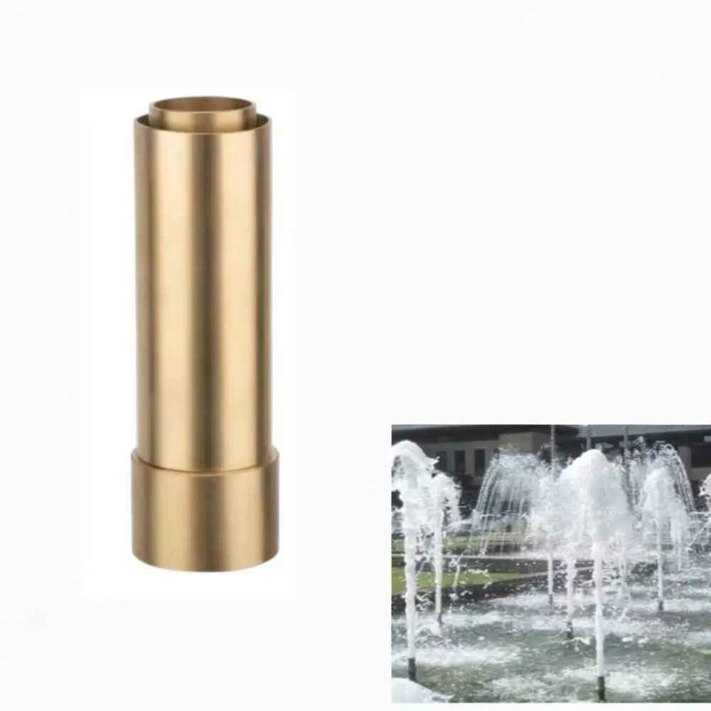 Solid Brass Fountain Head Multi Pattern Spray Nozzle For Garden Pond Outdoor Water Decoration Fountain Pump Parts