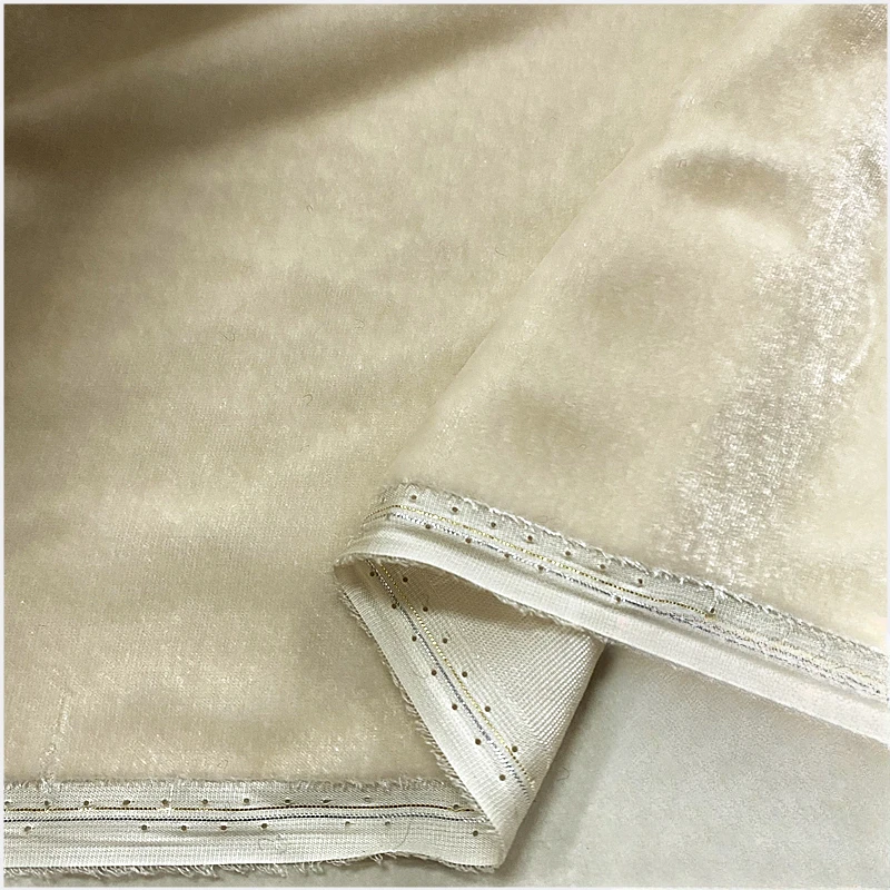 Pure Mulberry Silk Velvet Fabric By The Meter for Pajamas Dresses Coats Shirts Cheongsam Clothing Sewing Vintage Materials