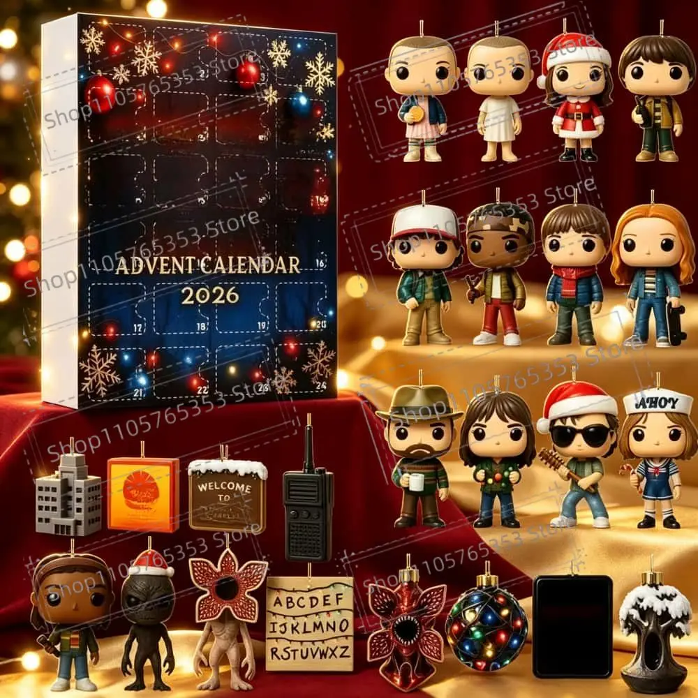2026 Stranger Christmas Adventskalender-Set - 2D-Acryl-Ornament & Sammlerstück |   Das ultimative Fan-Paket für exklusive TV-Shows