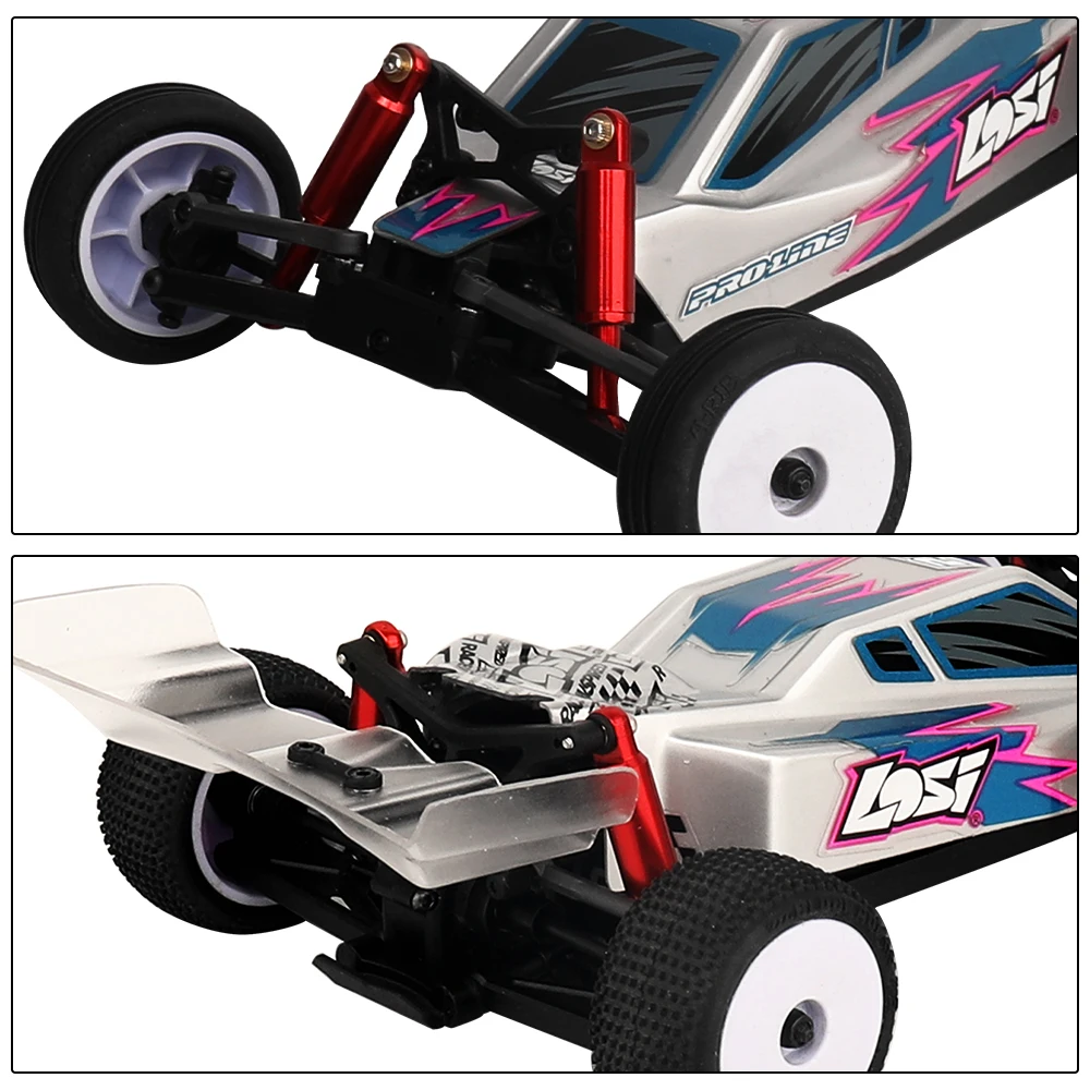 Metal Front  & Rear (33mm) Shock Absorbers Set For LOSI 1/24 Micro-B 2WD Buggy LOS00007 Rc Car Parts Upgrade Accessories