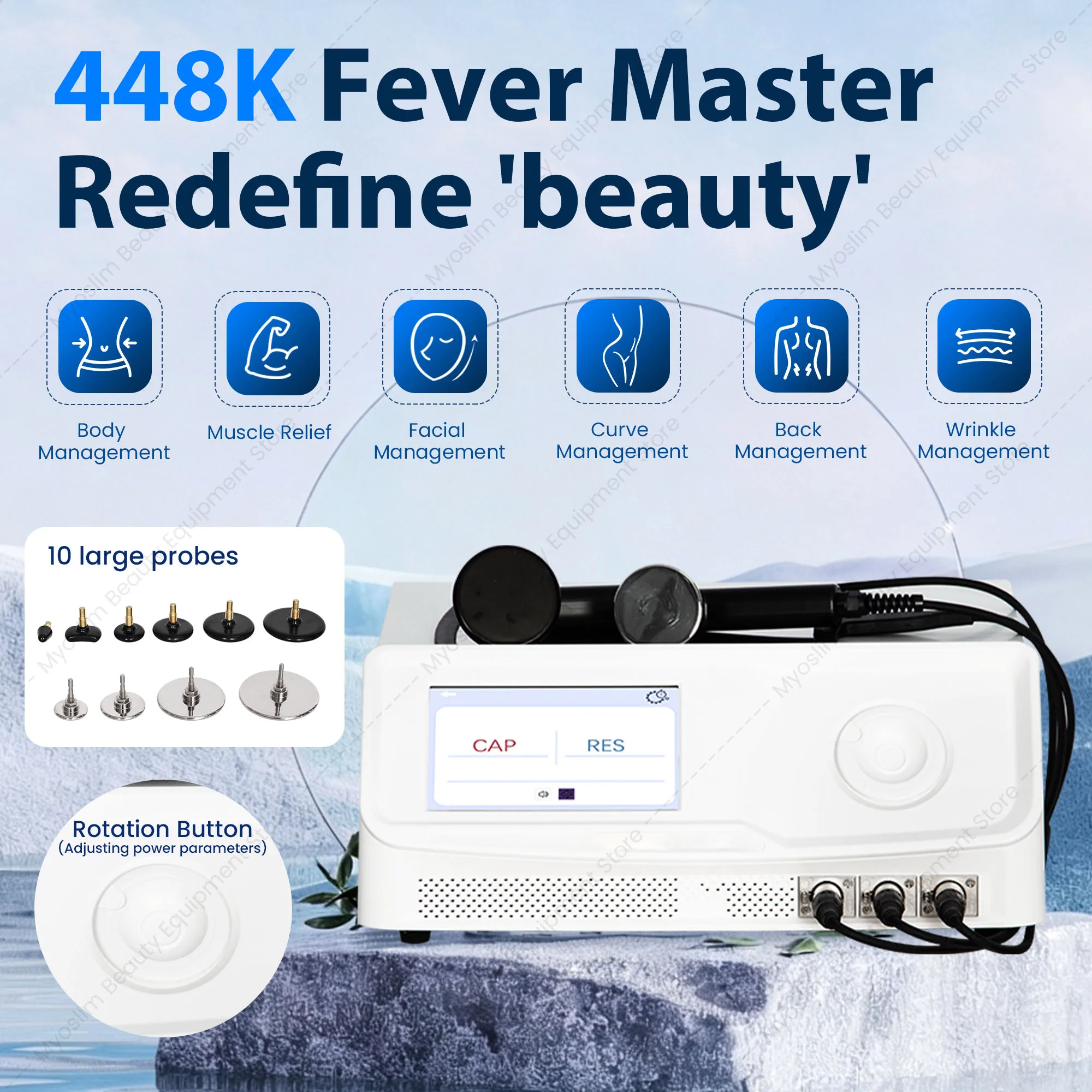 High Quality Indiba 448khz Radiofrequency Tecar Machine Vet Body Care Therapy Equipment Smart Tecar Pro CET RET RF Machine