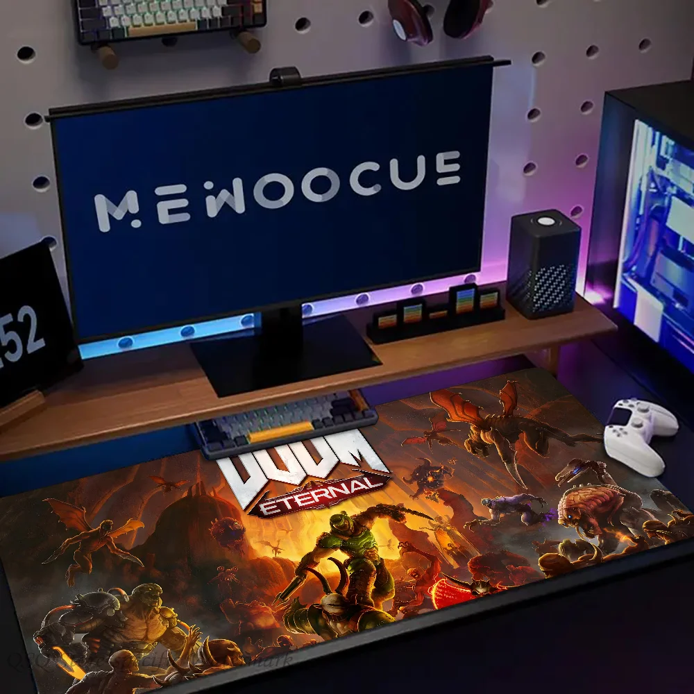 HD D-Doom Mousepad Large Gaming Mouse Pad LockEdge Thickened Computer Keyboard Table Desk Mat