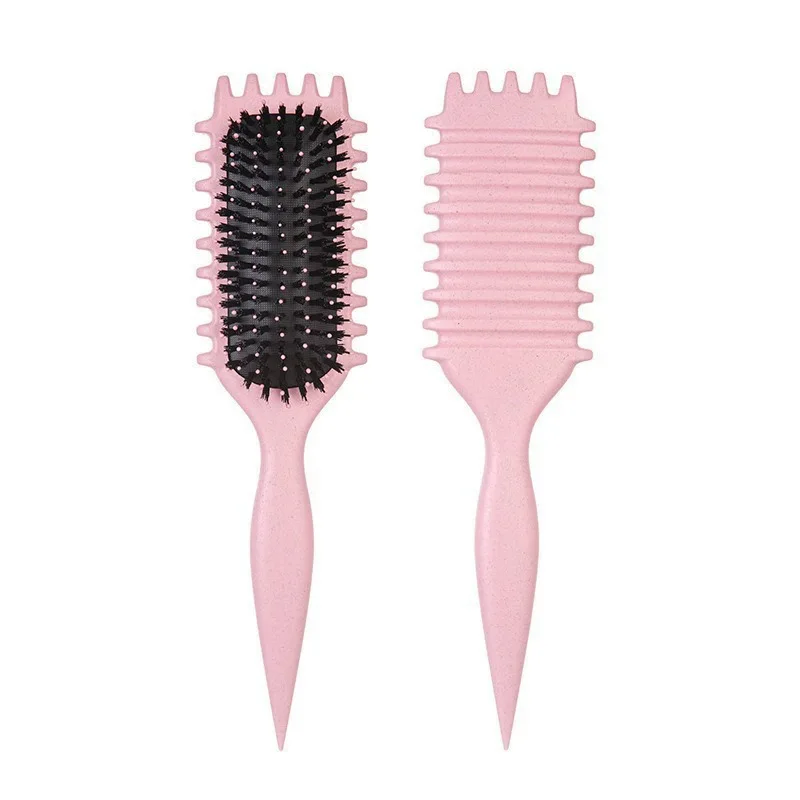 WANMEI Ontwarrende Snoepborstel Krullend Haar Hoofdhuid Massage Haarkam met Nat/Droog Haar Krullen om Trekken te verminderen Natuurlijke Styling Tool