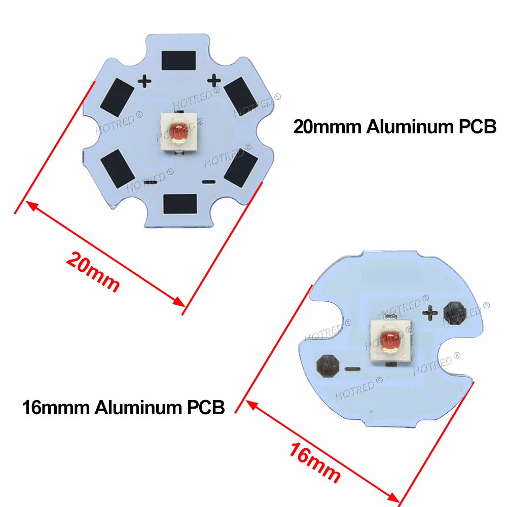 10PCS 3W 3535 660nm 680nm 700nm 730nm 850nm 940nm Deep Red IR Beads Plant Growth Lamp Beads Ceramic High Power LED Light Source image 5