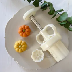 20g Pumpkin Shape Mooncake Mould Mid-Autumn Festival Mung Bean Cake Cookie Mould Shortbread Pastry Mould Cake Decoration Tools