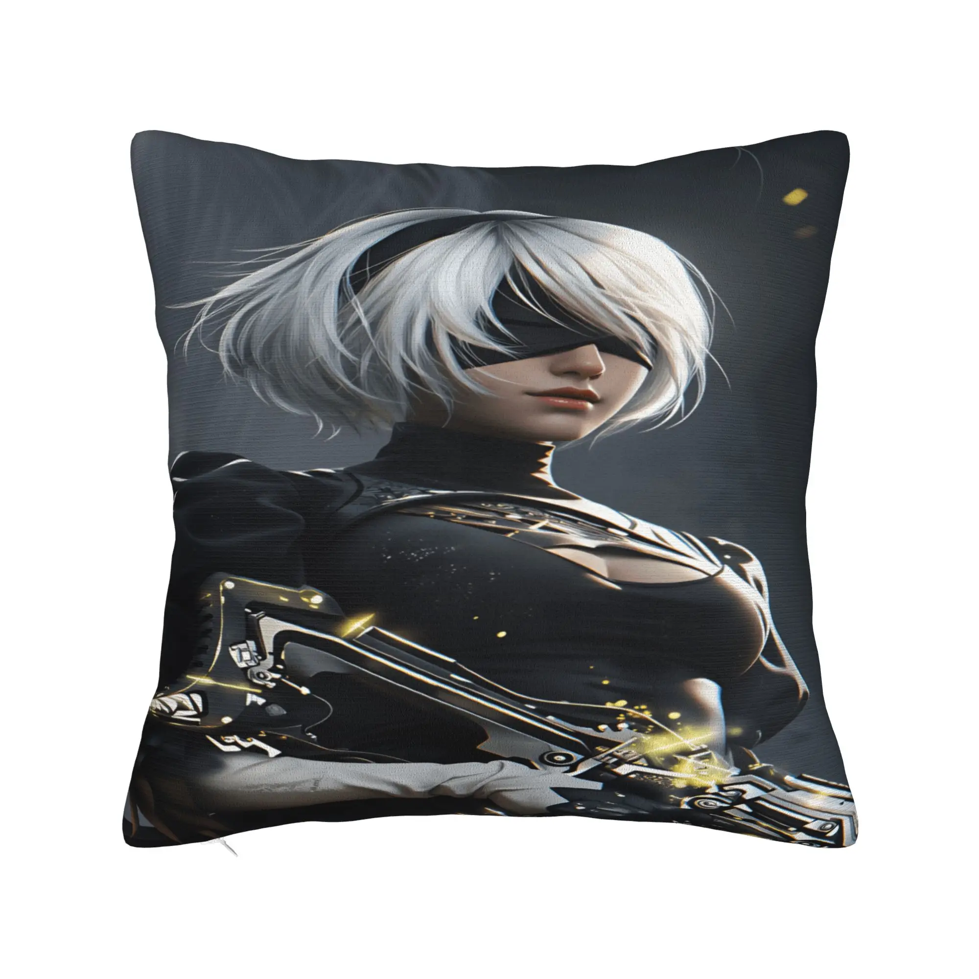 Game N-Nier Automata Pillowcases  Fashion Pillow Case For Sofa Home Decoration Graphic Pillow Cover