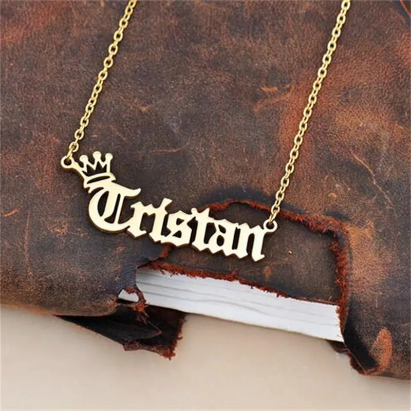 Collares de color de acero personalizados para mujer, foto nupcial, fiesta, niñas, Damas, impresión de imagen gruesa, amistad, bricolaje, marca famosa, agradable