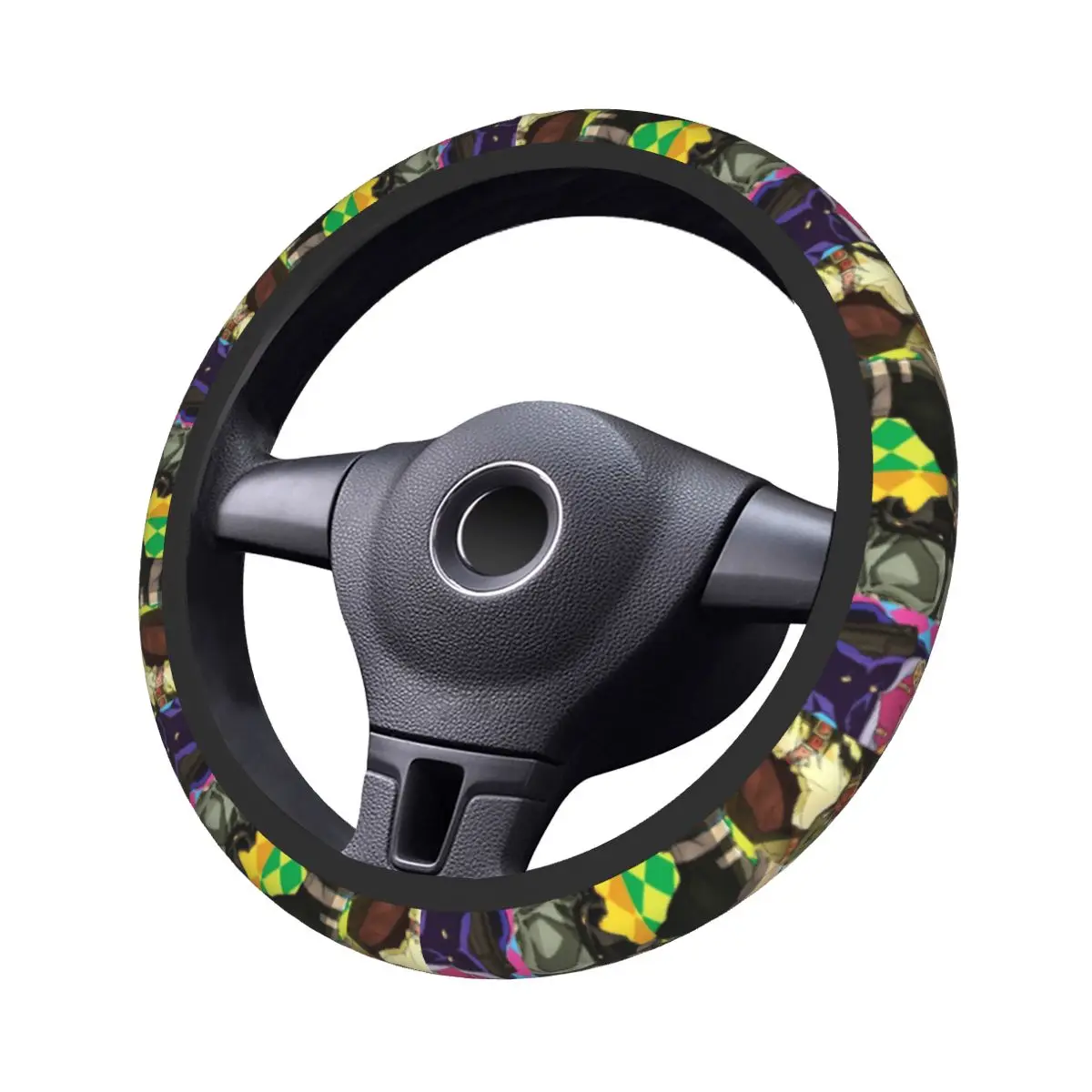 Joseph Joestar Car Steering Wheel Cover Anti-slip Anime Auto Steering Wheel Protector Car Accessories