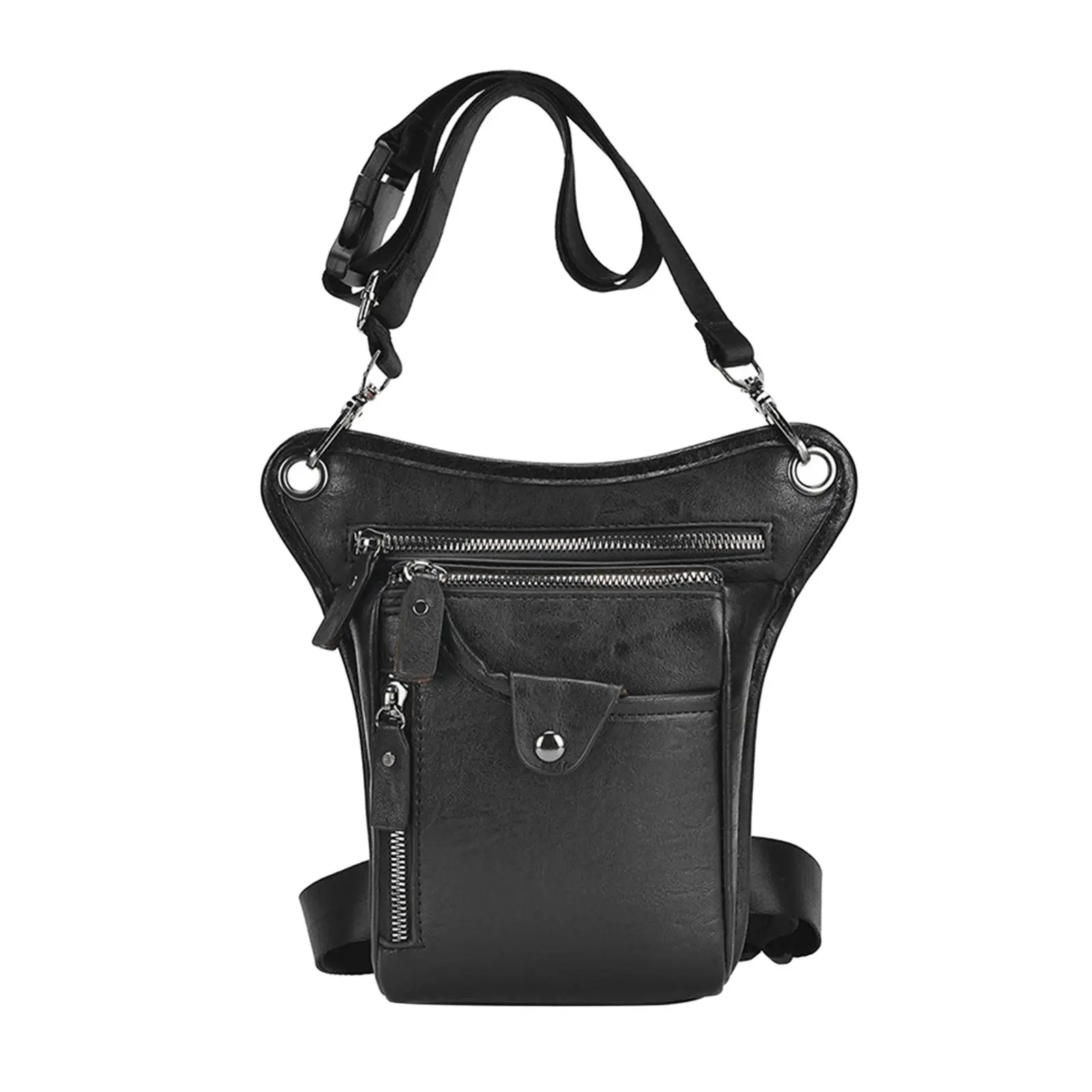 

Vintage Leather Waist Pack Drop Leg Bag for Men Women Belt Hip Bum Bag Multi Purpose Motorcycle Bike Outdoor Hiking Camping