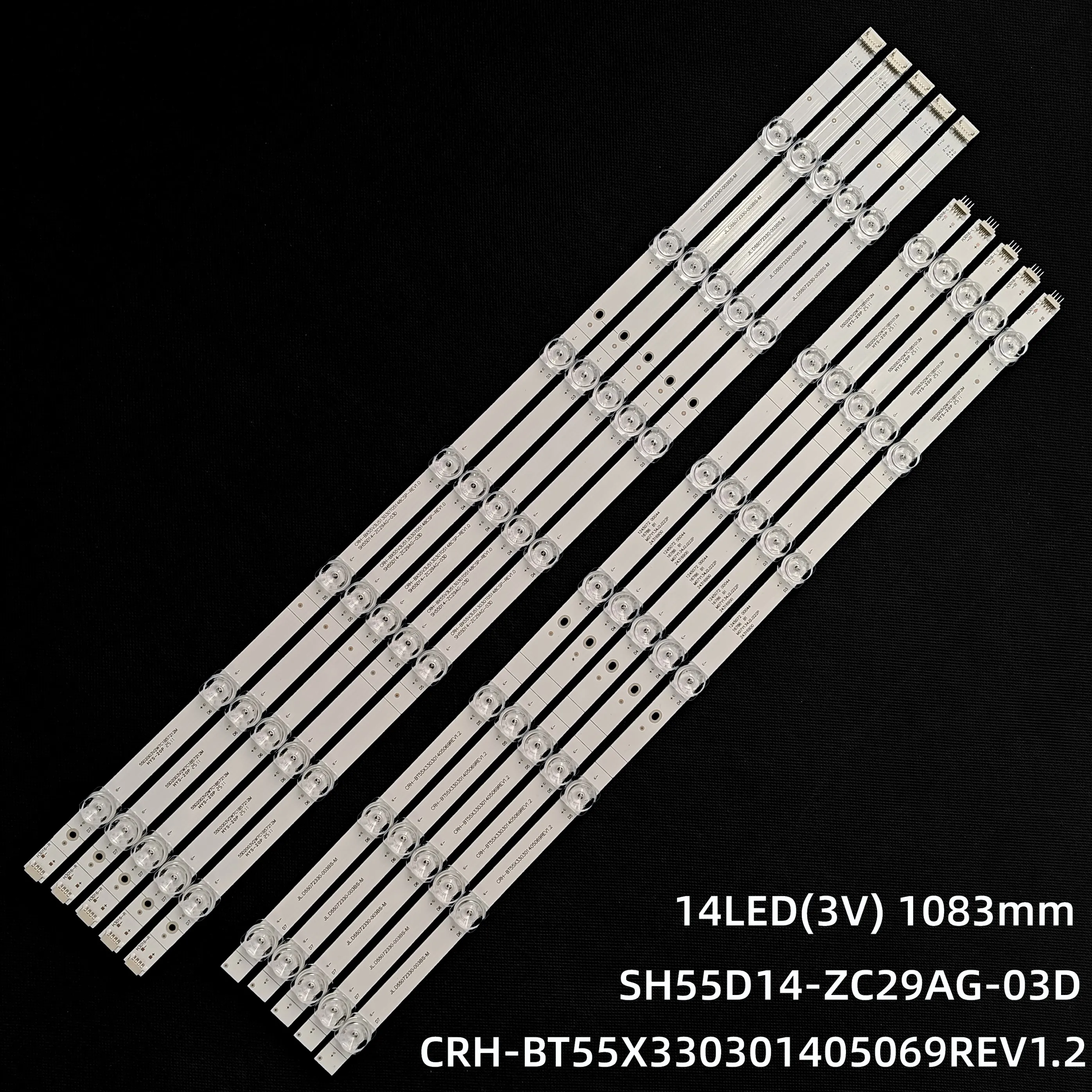 LED pour Hisense 55R6 55E76GQ H55B7500 H55B7500UK 55M550KB CRH-BT55X330301405069REV1.2 SH55D14-ZC29AG-03D jl.d55072330-003bs-m