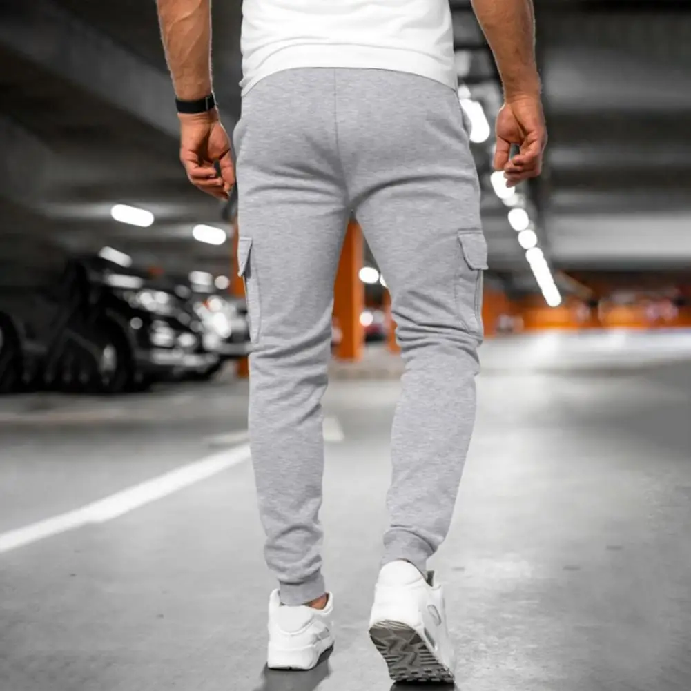 2025 الخريف الشتاء الرجال السراويل العمل غير رسمية متعددة جيب الرياضة بناطيل كاجوال بنطال رياضي بلون سميكة البضائع السراويل