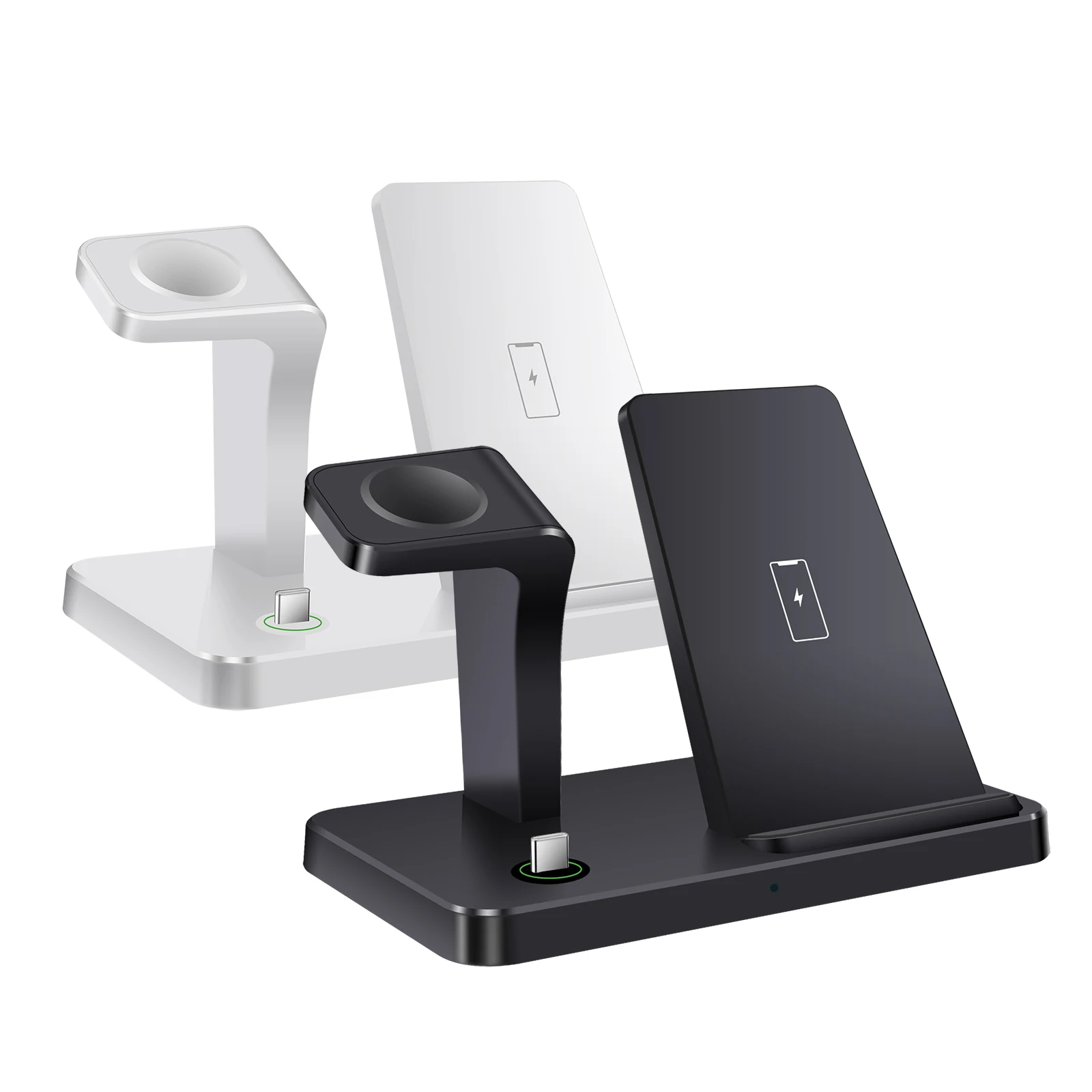 iPhone 16 15 14 13 12 Pro Max için Kablosuz Şarj Standı Apple Watch 10 9 8 7 Airpods Pro 3'ü 1 Arada Hızlı Telefon Şarj Sistemi