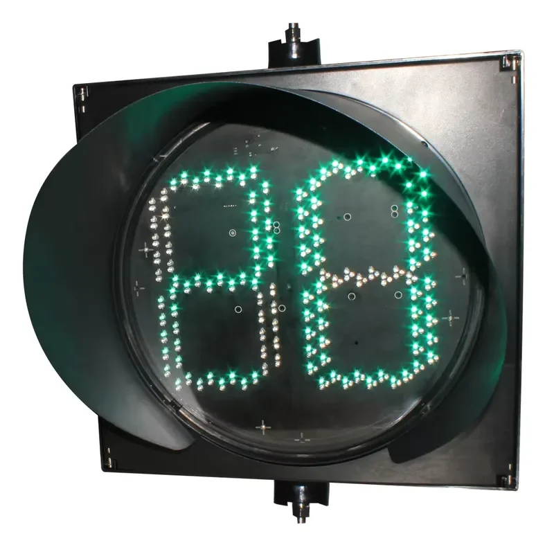 High Visibility 400mm Digital Traffic Countdown Timer with Good Performance for Road Safety