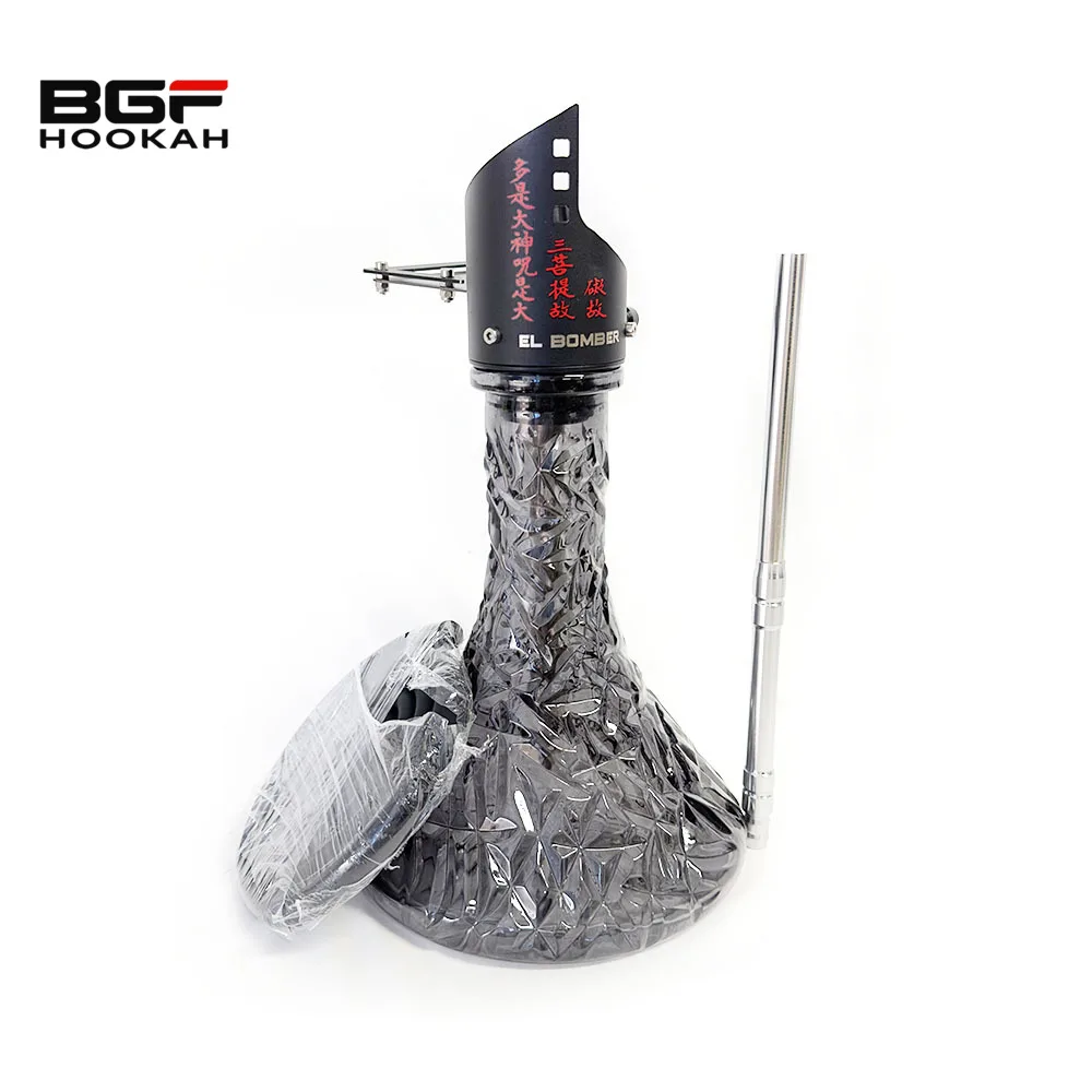 

Stainless Steel Mini Portable El Bomber Shuriken Hookah Smoking Shisha Russian Hookah Without Bottle