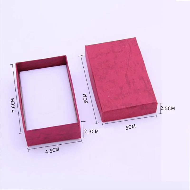 5x8x2.5cm Fashion Jewelry Organizer Box Engagement Ring For Earrings Necklace Bracelet Display Gift Party Pendant Carrying Cases