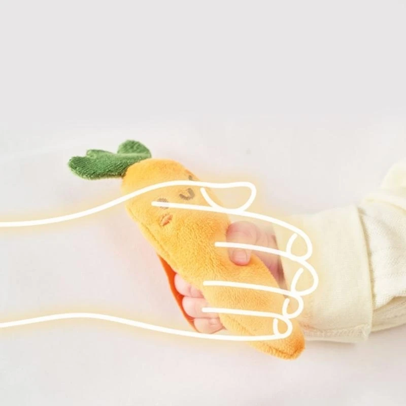 Bỏ qua đồ chơi sang trọng thân thiện với tay cầm tay cầm tay hỗ trợ phát triển cảm giác cho cũi & xe đẩy 425F