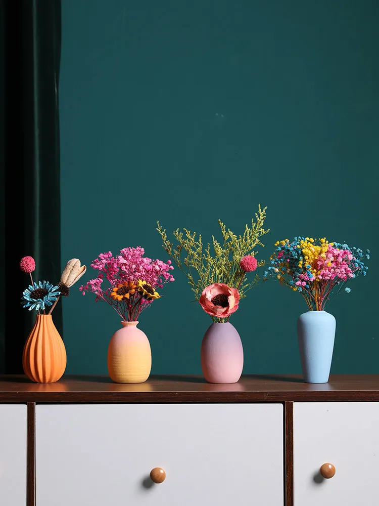

Vase small ornament ornament dining table TV cabinet living room flower arrangement dried flowers