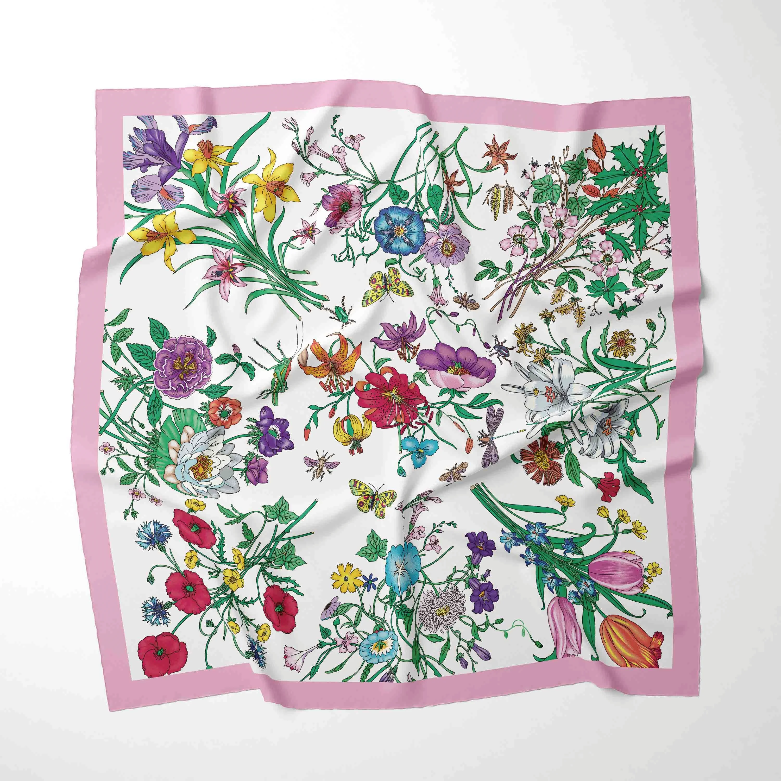 Рисунок 3 - 70 см * 70 см новые женские шифоновые шарфы с принтом