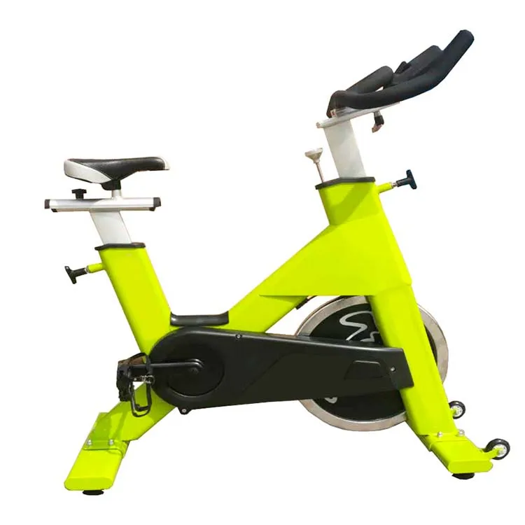 Duty Commercial Spin Bike Adjustable Resistance Comfortable Seat LCD Display