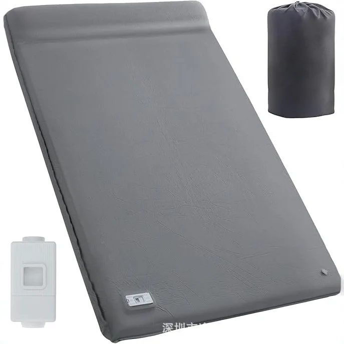 

Inflatable sleeping pad camping outdoor car knitted fabric high density 26D rebound cotton built-in electric pump