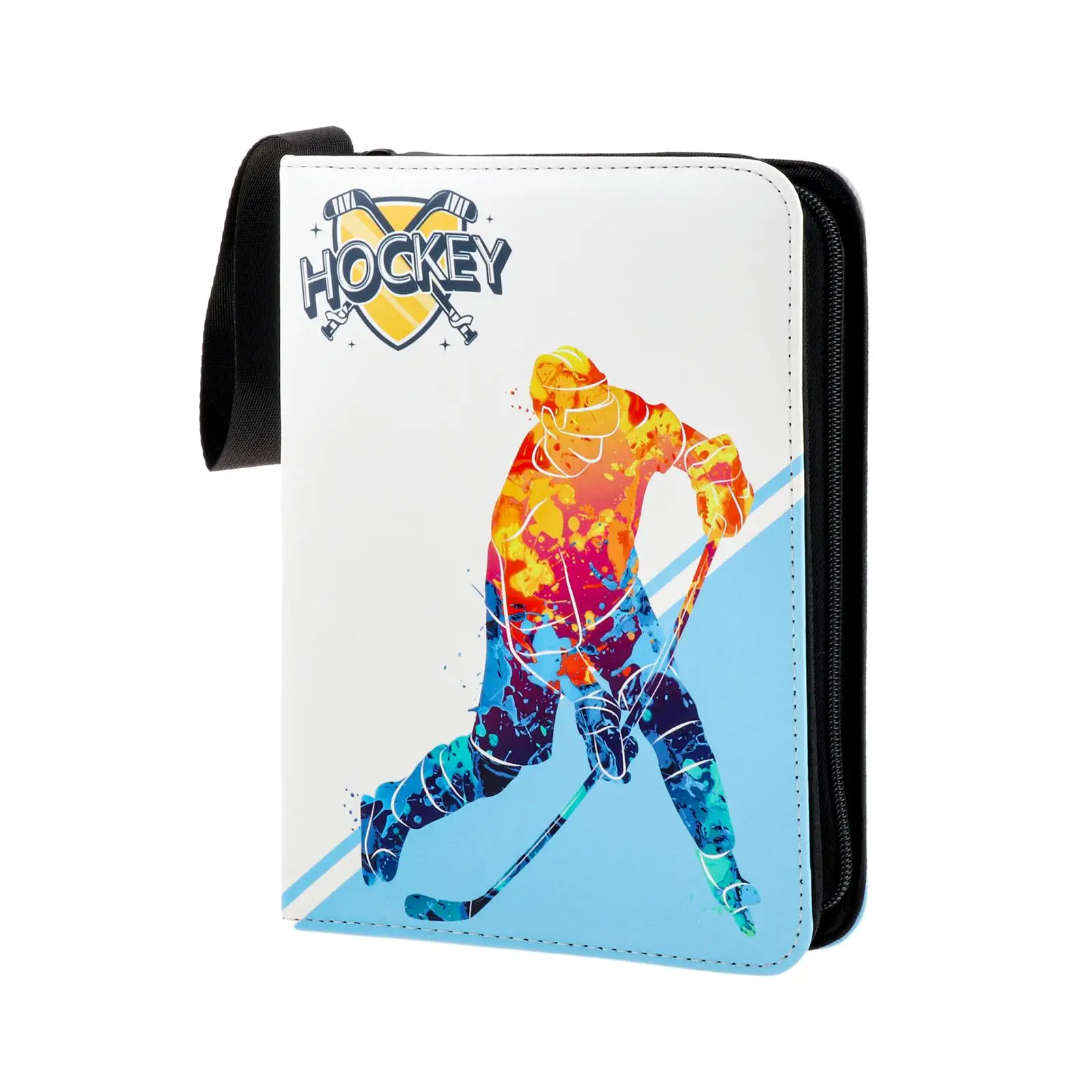 Hockey Card Binder with Sleeves Multipurpose Collector Storage Album for TCG Cards Game Cards Baseball Sport Cards Football