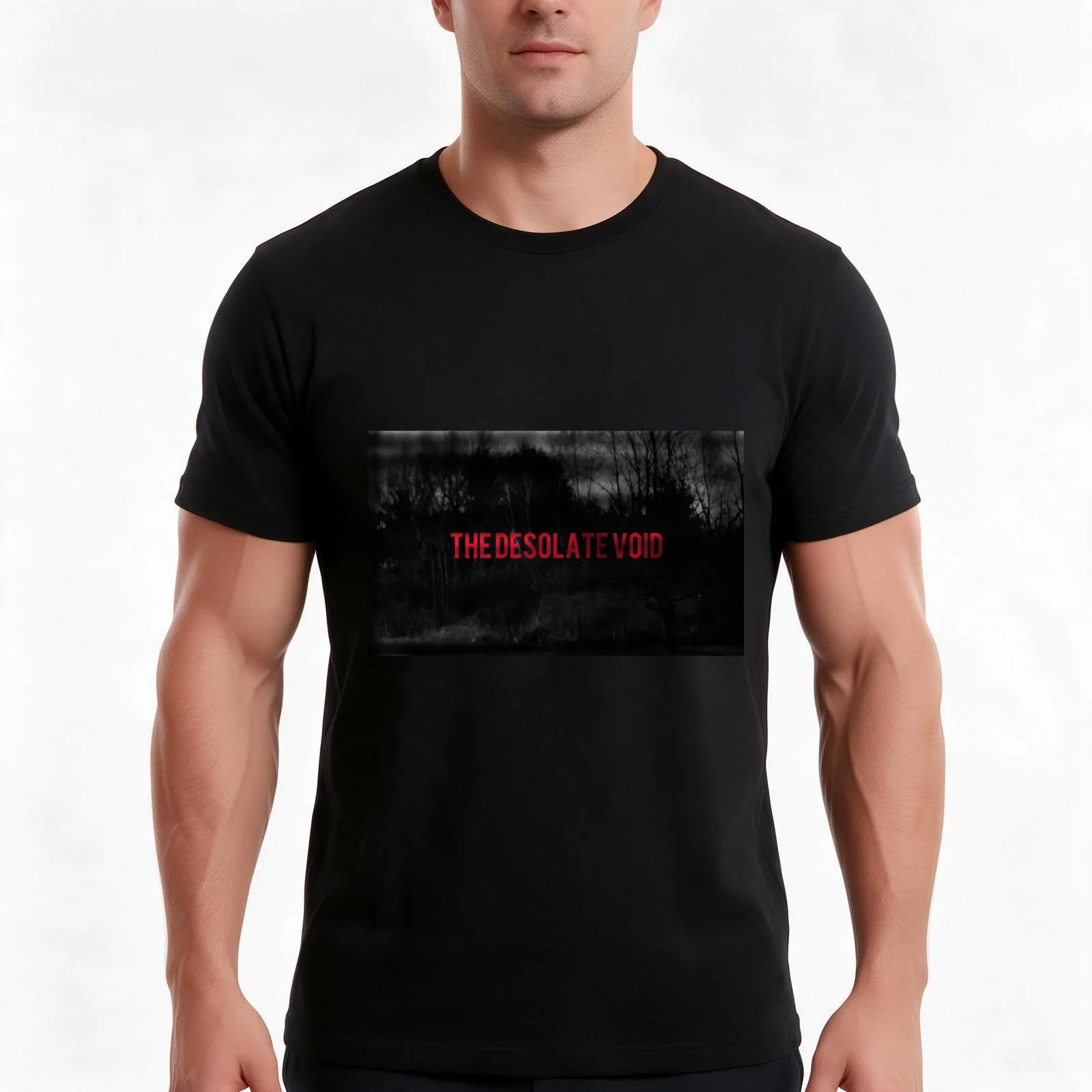 The Desolate Void - ENTER EMPTINESS T-Shirt, Summer Casual Cotton Tee, Oversized Streetwear Tops, Vintage Graphic Print