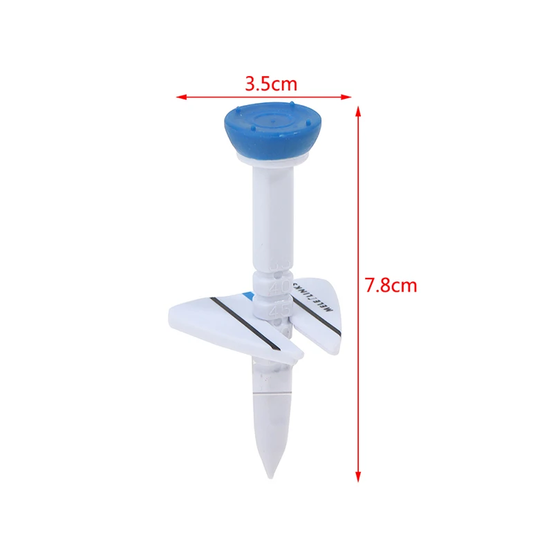 ใหม่ Double Golf Tee ขั้นตอนลงผู้ถือลูกกอล์ฟ Tee พลาสติก Golf Tee อุปกรณ์เสริม