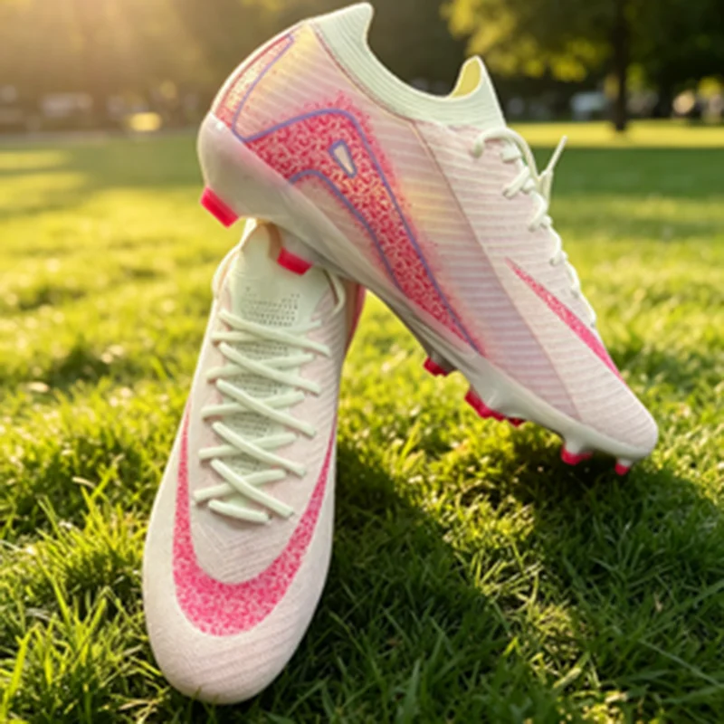 Adult AG Multi‑Stud Soccer Boots Comfort Fit PU Upper Anti‑Slip Wear‑Resistant Cleats For Artificial Grass Outdoor Games