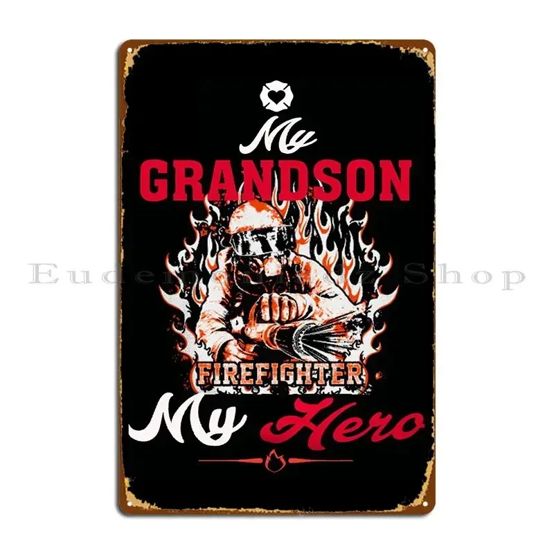 Proud To Be A Firefighter Metal Sign Wall Decor Bar Wall Decor Plates Design Tin Sign Poster