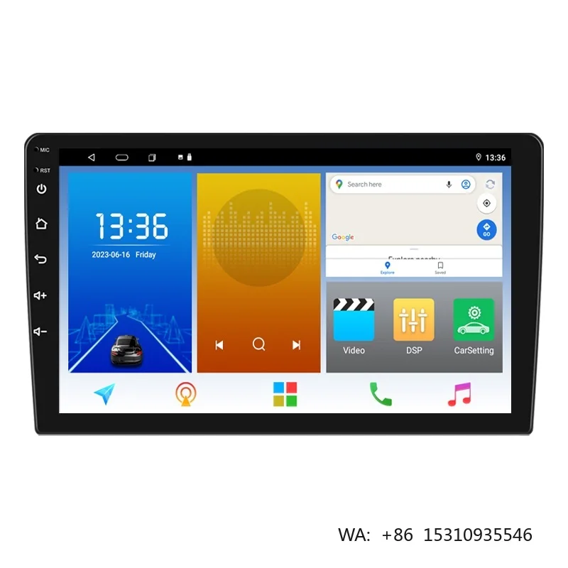 Universal Full HD 2 Din 9 Inch 8 Core Car Stereo Radio Head Unit Android GPS Amplifier Carplay Android Auto Car DVD Player