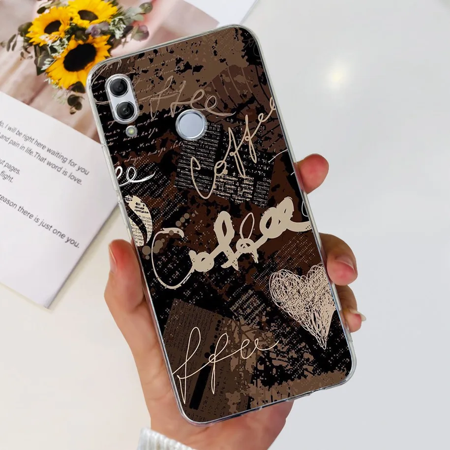 For Honor 10 Lite Case HRY-LX1 HRY-LX2 Phone Cover Fashion Marble Soft Silicone Transparent Bumper For Honor 10i Honor10 i Funda