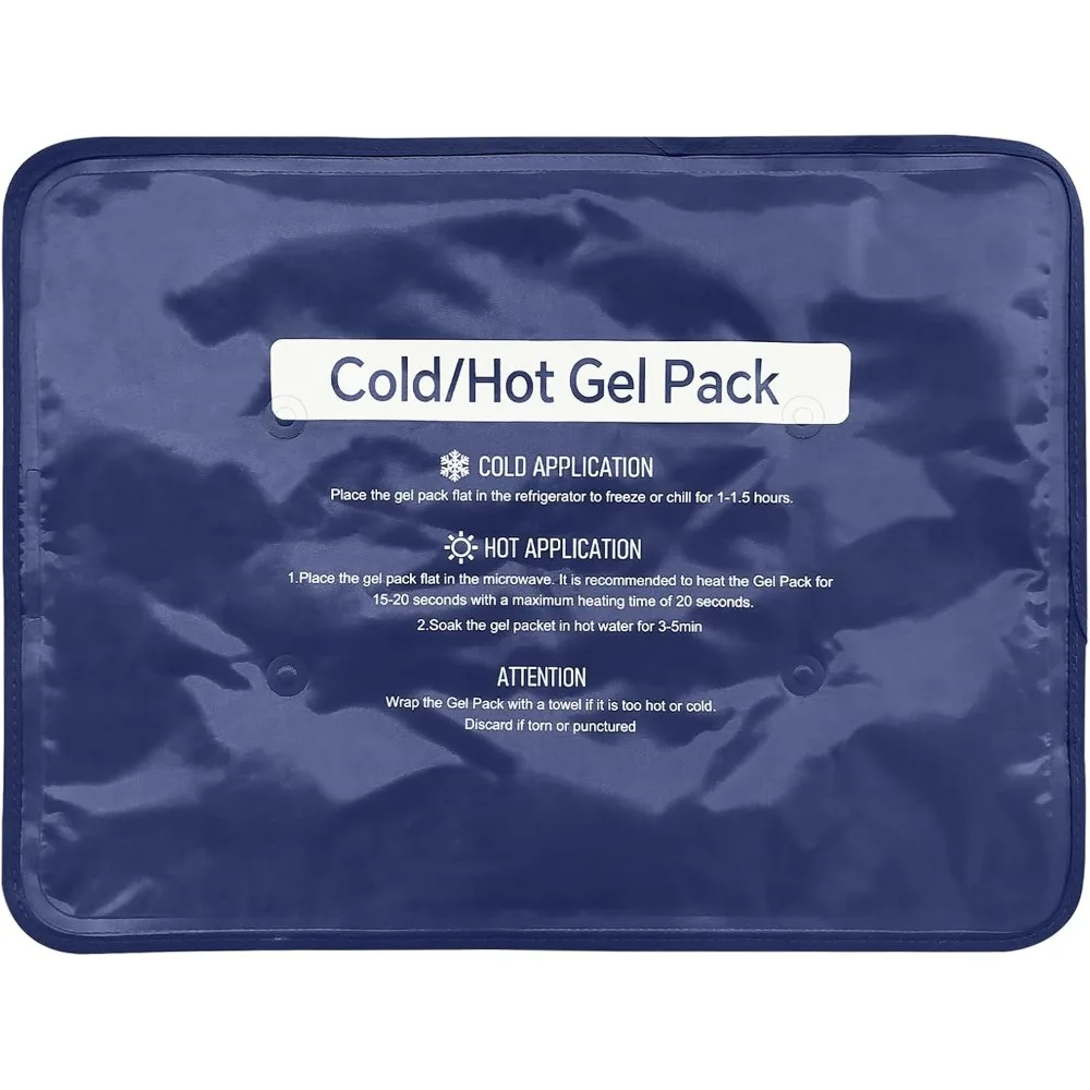 

Reusable Flexible Gel Ice Pack Large for Knee Back Face Swelling Bruises Surgery Muscle Pain Relief