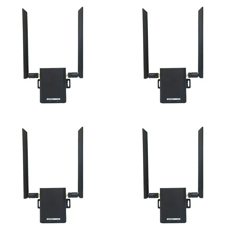 

4X H927 4G Промышленный беспроводной маршрутизатор 4G LTE CAT4 150 Мбит/с с SIM-слотом, до 16 пользователей, с 2 антеннами SMA-A