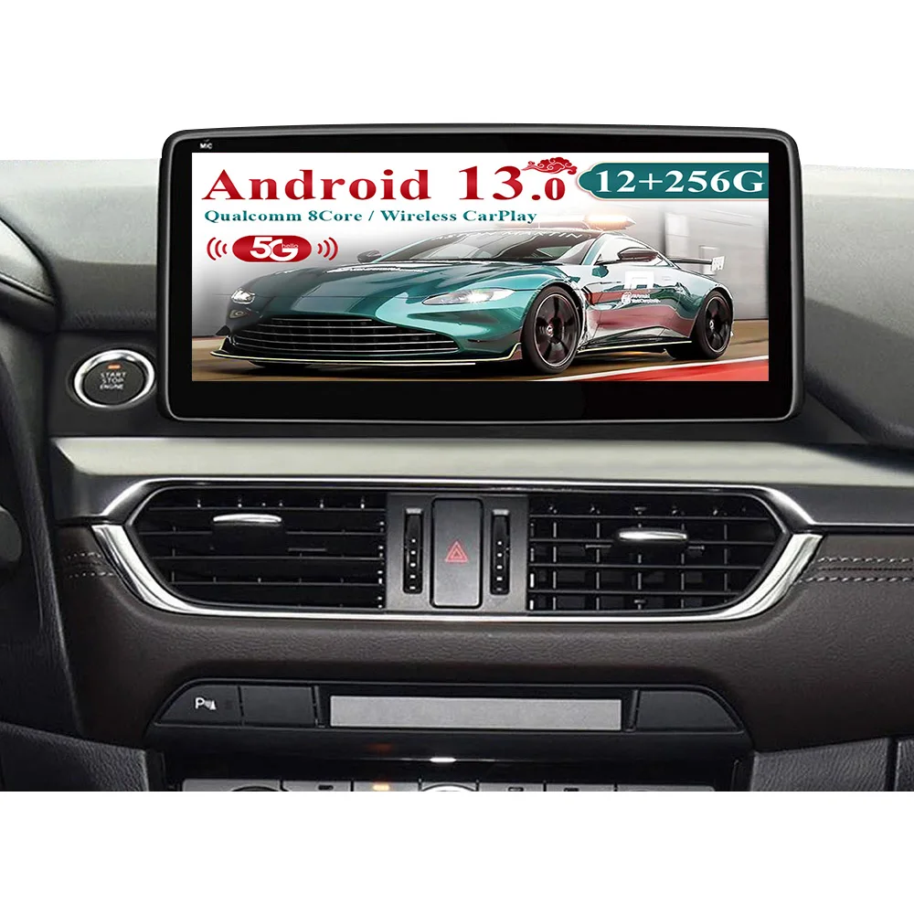 

12,3-дюймовый Android 13.0 стерео для Mazda Atenza сенсорный экран GPS навигация автомобильный мультимедийный видеоплеер радио авто Carplay блок