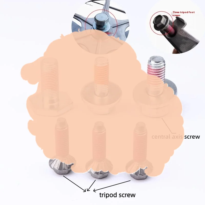 1/3Pcs For   Drum Washing Machine Tripod Screw Bolt Steel Central Axis Fixed Parts